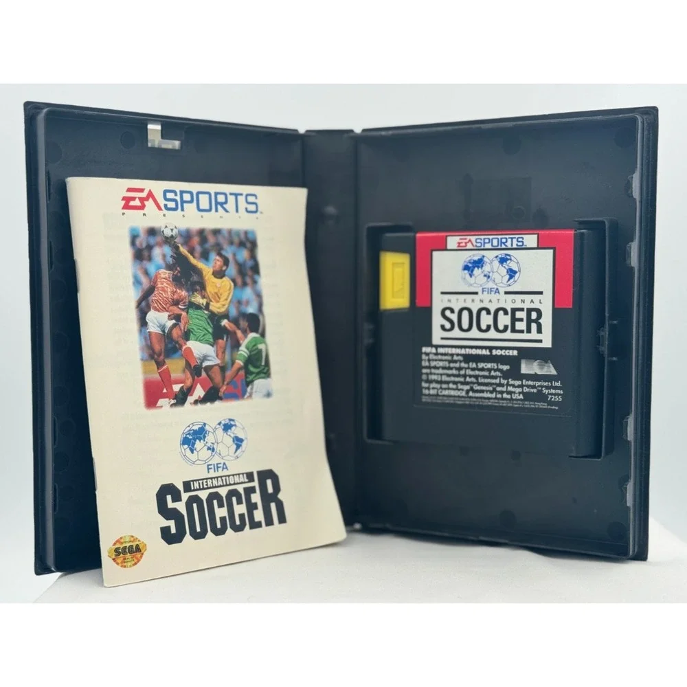 FIFA International Soccer (Sega Genesis, 1993) Complete W/Case & Manual - Tested